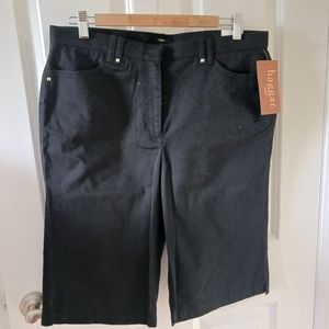 Black Haggar Denim Shorts with studs